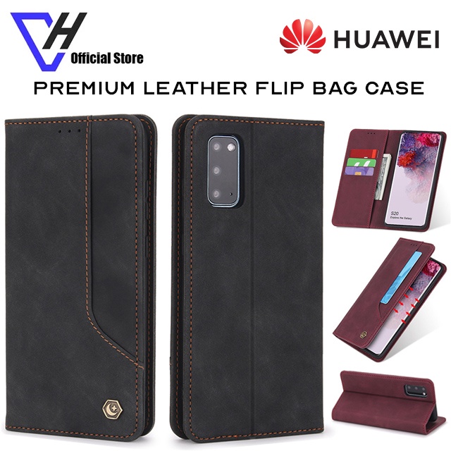 Huawei Y5 Y9prime Nova2lite Nova2i Nova3i Nova4e Nova4 Nova5t Premium Leather Flip Bag Case