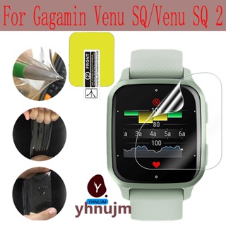 ฟิล์มกันรอยหน้าจอโค้ง TPU สําหรับ garmin venu sq / venu sq 2 music / venu 2s / venu 2 plus ฟิล์มนาฬิกา