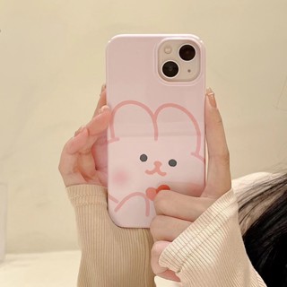 ✨ส่งเชือกเส้นเล็ก✨เคสไอโฟน 14 Pro Max 13 12 11 เคส for iPhone 14พลัส สีชมพู น่ารัก พกง่ายๆ การป้องกันการตก Case