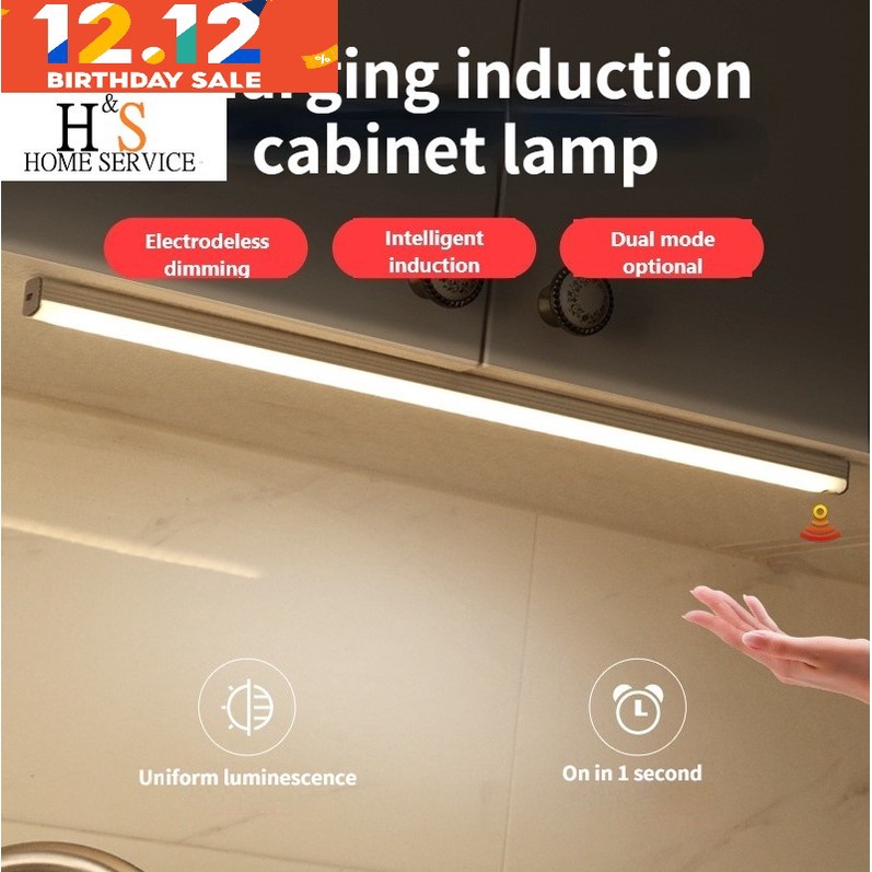 Motion Sensor LED ไฟ LED แบบชาร์จไฟได้ไฟกลางคืนตู้เสื้อผ้าไฟไร้สายภายใต้ตู้ไฟกลางคืนสำหรับตู้ส้วมตู้เสื้อผ้า, ห้องครัว,