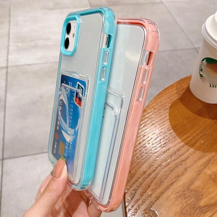 แนะนํา 3 in 1 ซิลิโคนใสพร้อมเคสใส่การ์ดสําหรับ iphone 11 / เคส iphone 11 Pro / เคส iphone 11 Pro Max