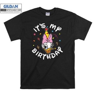 ขายดี!Gildan เสื้อยืด โอเวอร์ไซซ์ ลายดอกเดซี่ เป็ด It My Birthday สําหรับเด็ก Unisex 6610S-5XL