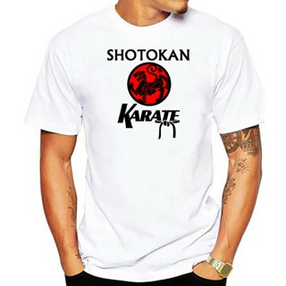 เสื้อยืดแขนสั้น คอกลม พิมพ์ลาย Kanji Shotokan Karate แฟชั่นฤดูร้อน สไตล์ญี่ปุ่น สําหรับผู้ชายS-5XL