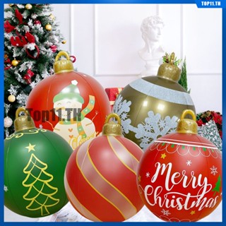 บอลลูนพองคริสต์มาสพร้อมไฟ Led 60ซม. Pvc Christmas Giant Ball รีโมทคอนโทรลตกแต่งสีสันสดใส