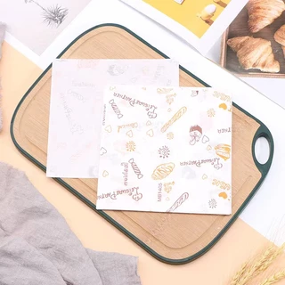 🔥กระดาษรองขนม (100ใบ/แพ็ค)ขนาด 18*18 ซม. รองอาหาร เบเกอรี่ และห่ออาหาร food grade KA HOME