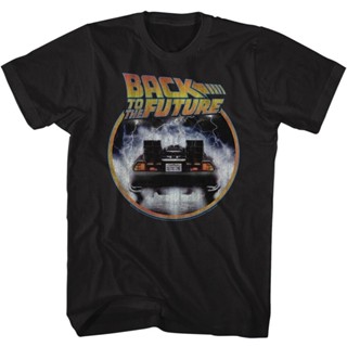 เสื้อยืด พิมพ์ลาย Delorean Out Of Time Doc Emmett สีน้ําตาล สําหรับผู้ชาย