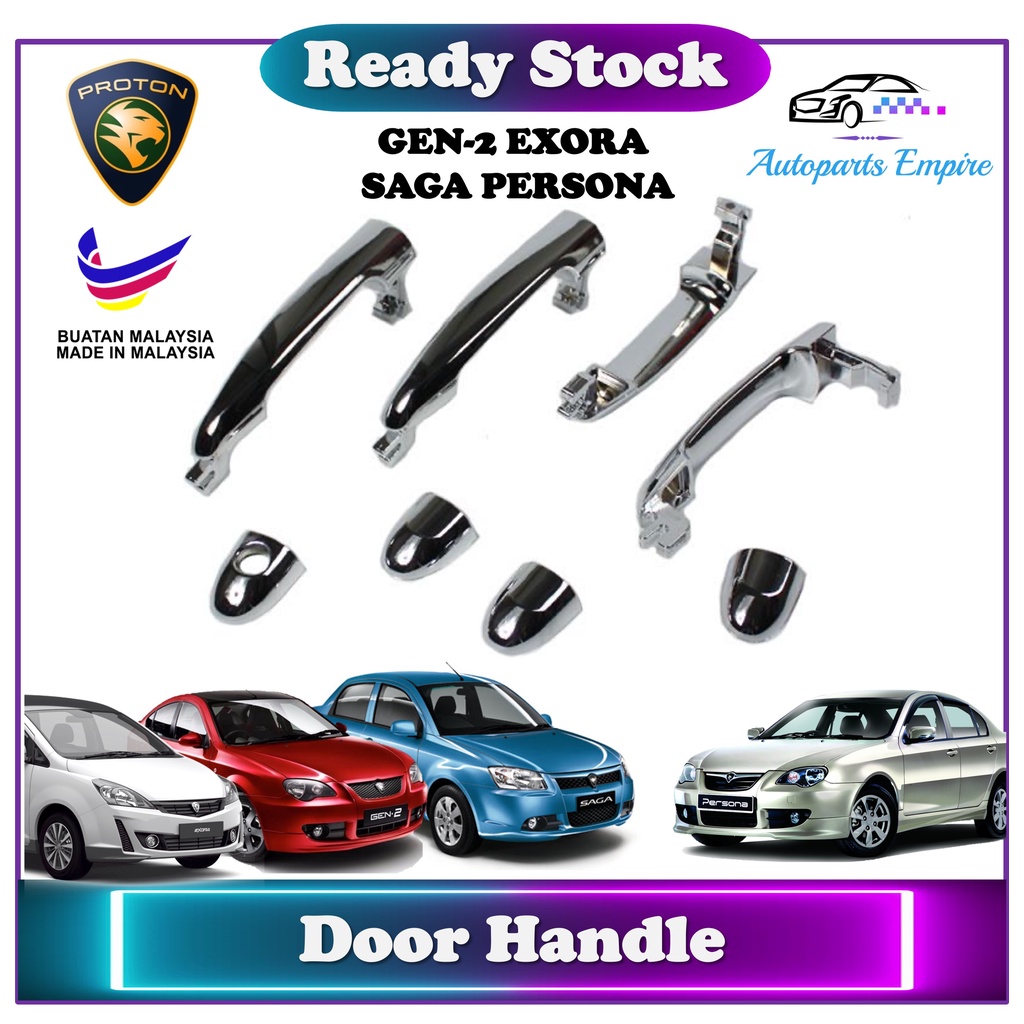 Proton Gen-2 / Exora / Persona / Saga BLM FLX มือจับประตู / Pegang - Chrome / Black