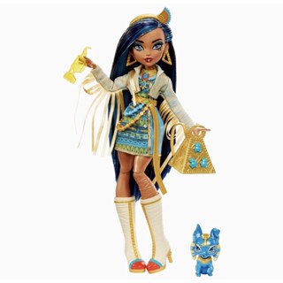 (ของแท้100%) Monster High Doll, Cleo De Nile with Accessories and Pet Dog