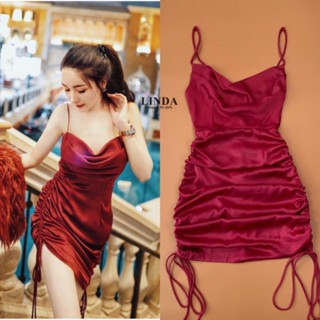 LINDA BRAND : DRESS แดง SEXY ใส่ออกงาน SIZE S