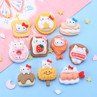 กาวเรซิ่น ลายการ์ตูนขนมหวาน KT Meow น่ารัก แฮนด์เมด diy สําหรับตกแต่งผม เคสโทรศัพท์