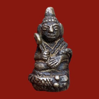 พระอุปคุตเขมร หลวงปู่เอี่ยมเนื้อสำริดเงิน ส่งตรงปก
