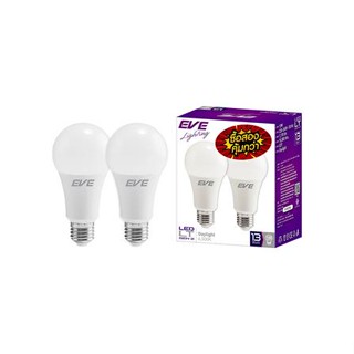 หลอด LED EVE A60 LT GEN 2 13 วัตต์ DAYLIGHT E27 แพ็ค 2 ชิ้น