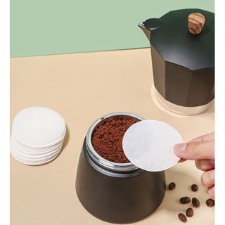 PR501 กระดาษกรองกาแฟ Coffee paper fIlter กระดาษรอง Moga pot แพ็ค 100 แผ่น