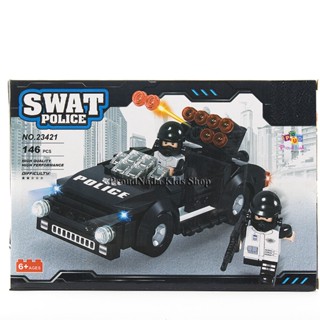 ProudNada Toys ชุดตัวต่อเลโก้หน่วยสวาท SWAT POLICE 146 PCS 23421