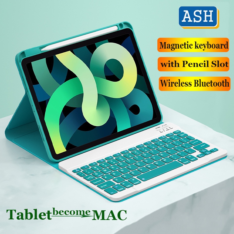 ASH สําหรับ Huawei Matepad Pro 12.6 2021WGR-W09 WGR-W19 AN19 แม่เหล็กคีย์บอร์ดไร้สายกรณี Folio ฝาครอ