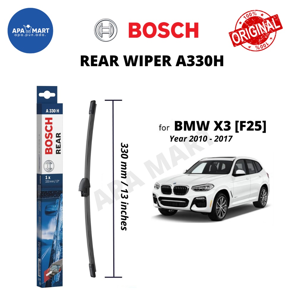 ที่ปัดน้ําฝนหลัง Bosch A330H สําหรับ BMW X3 [F25] (ปี 2010-2017)