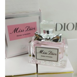 5ml มีกล่อง น้ำหอม Miss DIOR Rose N Roses กลิ่นหอม ดอกไม้ เปล่งประกาย ความหลากหลาย ของ ดอกกุหลาบ Grasse Rose 5ml.