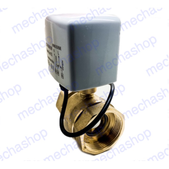 มอเตอร์วาล์วไฟฟ้า ท่อทองเหลือง 1" ,1.1/4"  Motorized Valve Electrical Ball Valve  AC 220V 3สาย