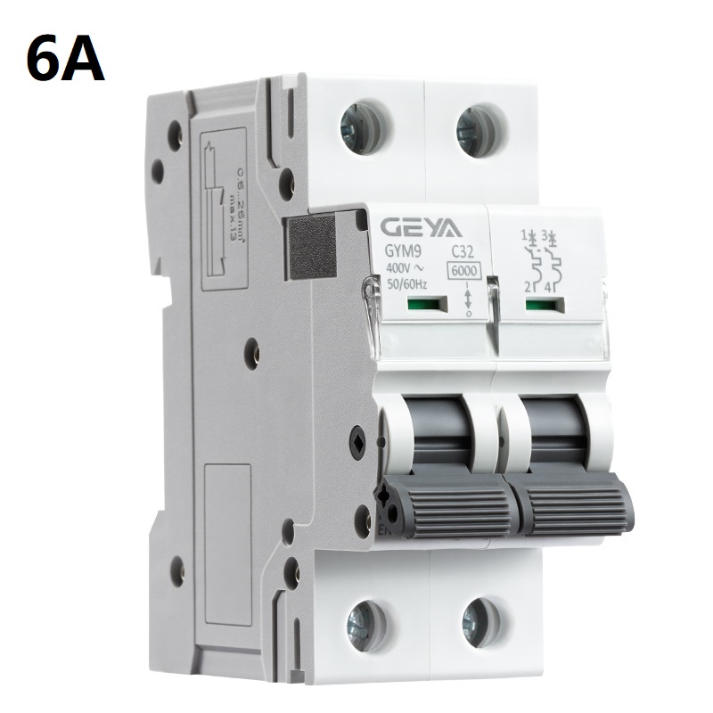 2P DC MCB 6KA 400V Mini Circuit Breaker For Overload And Short Current Leakage Protection 6A 10A 16A 20A 25A 32A 40A 50A