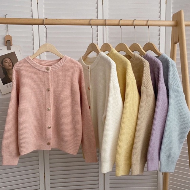 *ผ้าหนา*** conycolours | pastel cardigan เสื้อกันหนาวไหมพรม