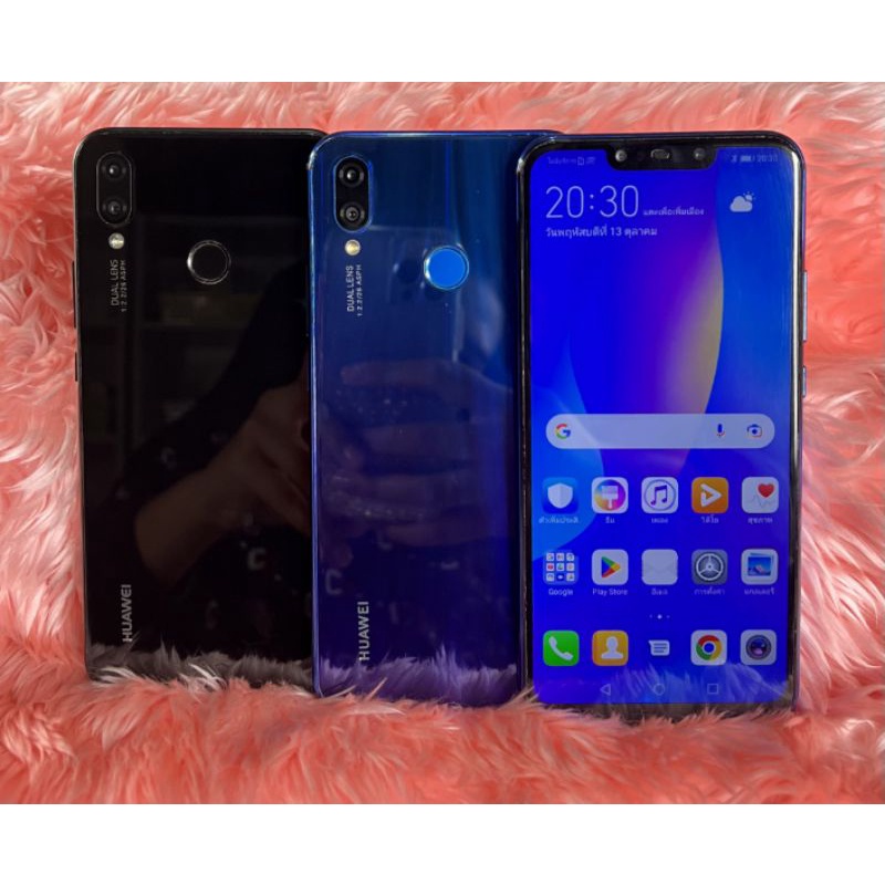 Huawei nova 3i โทรศัพท์มือสองสภาพสวยพร้อมใช้งาน ราคาถูก(ฟรีชุดชาร์จ)