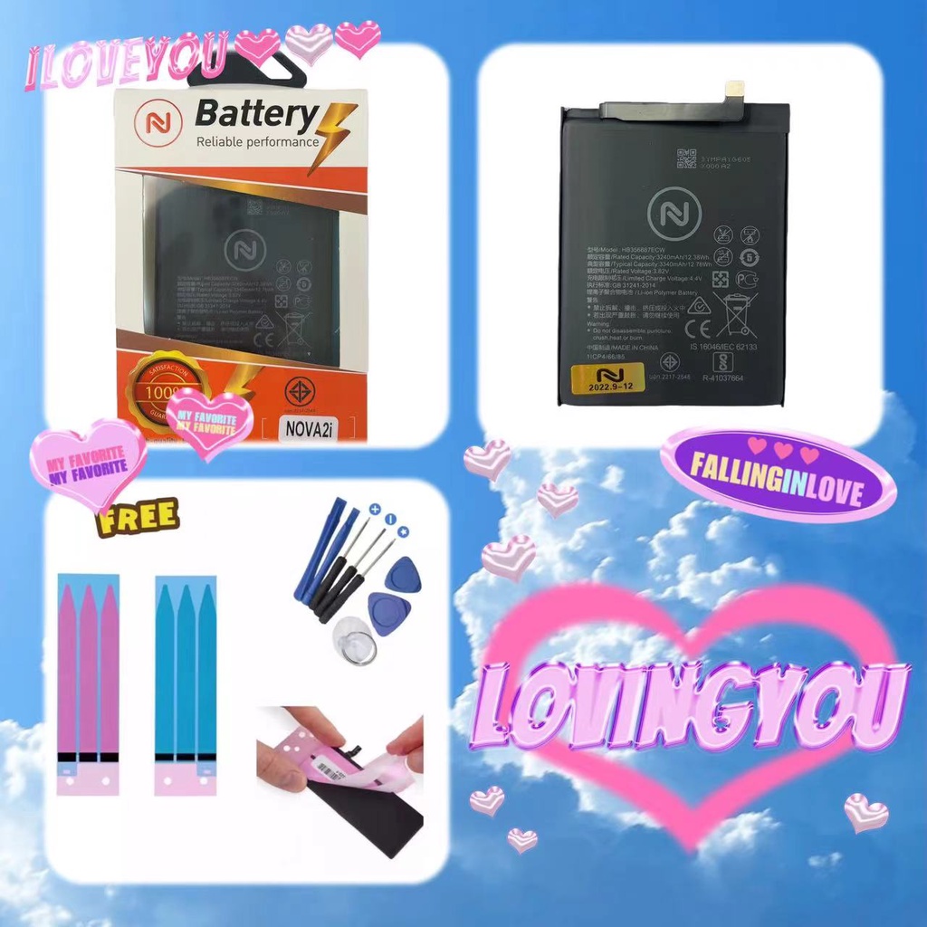 แบตเตอรี่ Huawei Nova2i/Nova3i/P30lite แบตแท้ มีมอก. แบตมีคุณภาพ ประกัน1ปี แบตHuawei p30lite แบตNova