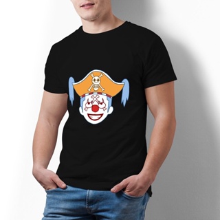 เสื้อแฟชั่นผญ Bandai One Piece Buggy The Clown โลโก้เสื้อยืดการ์ตูนชายเสื้อยืดน่ารักขนาดใหญ่กราฟิกผ้าฝ้าย Tshirt