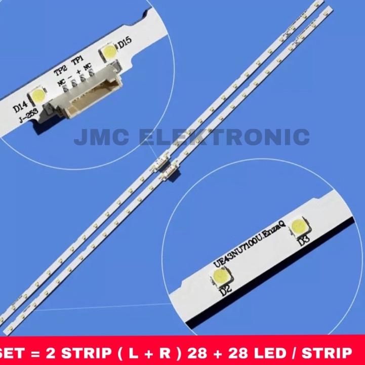 ส่งโดยตรง SAMSUNG TV BACKLIGHT 43 INC UA 43NU7100 43NU7090 UA43NU7100 UA43NU7090 LED BL LIGHT INCH 4