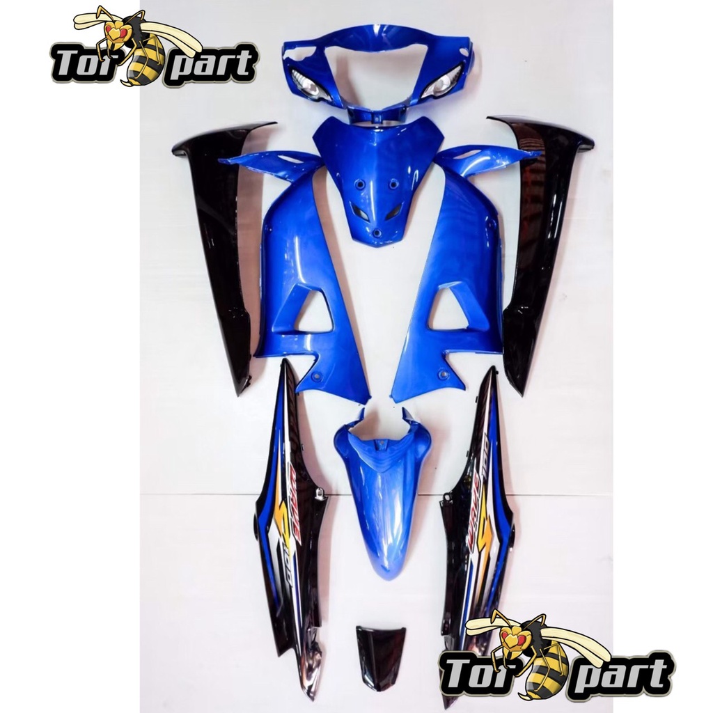 ชุดสี Wave 100 s (100 s new) TorPaint สีสวยสด UBOXชุดสี100 s 05 ตัวเก่า เวฟ100 s newคาบู (สีน้ำเงิน-