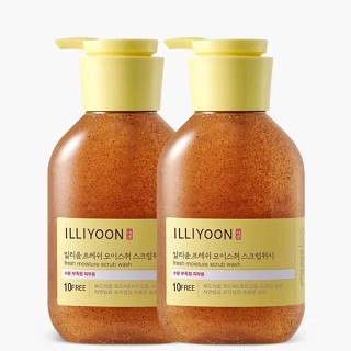 1+1 ILLIYOON Fresh Moisture scrub wash 400 มล. / ILLIYOON สครับ สครับ / สครับขัดผิว / สครับขัดตัว / illiyoon wash / body wash