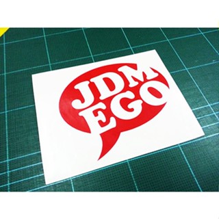 สติ๊กเกอร์แต่งรถ JDM EGO สีแดง