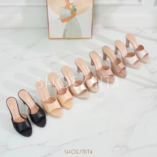 ✨ พร้อมส่ง ✨ รองเท้าส้นสูง 3.5นิ้ว หนังนิ่ม ทรงสวย เรียบหรู แมทช์ได้ทุกชุด ใส่สบาย ไม่เมื่อยเท้า SHOESNITA