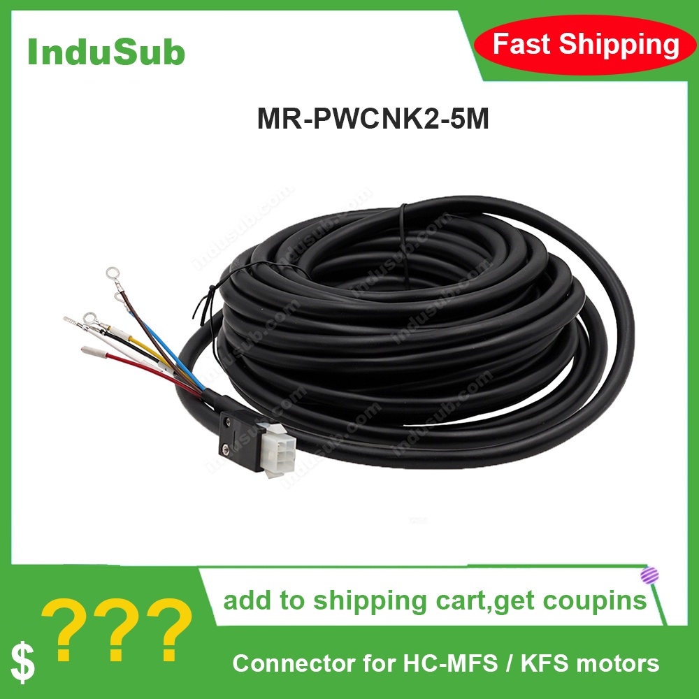 MR-PWCNK2-5M ขั้วต่อสายไฟสําหรับ HC-MFS / KFS มอเตอร์พร้อมเบรค IAK3_SERV O,5m
