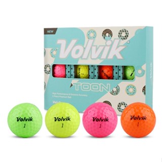 Volvik ใหม่ ลูกกอล์ฟ 2 ชิ้น 3 แบบ x 4p