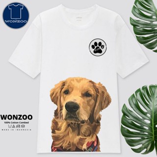 เสื้อยืด ลาย Golden RETRIEVER สําหรับสุนัข