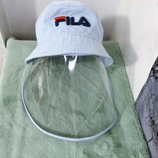 Fila bucket hat หมวกสีฟ้า มีเฟสชีล(มือ2) ของแท้💯💯💯💯💯%