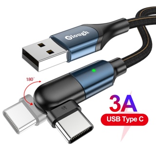 สายชาร์จ Type C 3A 180 องศา Micro USB C-Type สําหรับ Huawei P30 Samsung Xiaomi