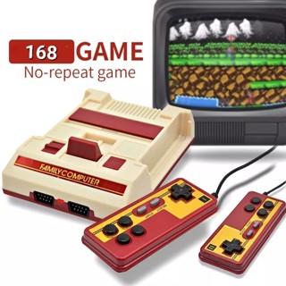 เครื่องเกม FC Compact ฟรีตลับเกมส์ 168in1  Famicom แฟมิลี่ เครื่องเกม8บิต ย้อนยุค ชวนนึกถึงวันวาน น่าสะสม.