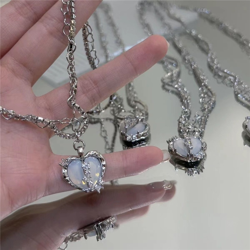 สร้อยคอโช้กเกอร์ ประดับลูกปัดคริสตัล ไข่มุก เพทาย Y2K ปีกนางฟ้า สีชมพู สีฟ้า ยาว 17 กม. สําหรับผู้หญิง