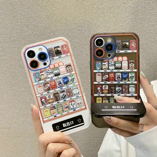 ขาตั้งพลิก เครื่องจำหน่ายสินค้าอัตโนมัติ สำหรับ เคสไอโฟน11 14 PRO 13 PRO MAX 14 PLUS 14 PRO MAX 13 PRO 12 PRO MAX การ์ตูนซิลิโคนแขน เคสไอโฟน7 PLUS 14 12 X XS MAX 11 Pro XS เคสซิลิโคน ความคิดสร้างสรรค์ iPhone 13 11 PRO MAX XR 12 Pro เคสกันกระแทก