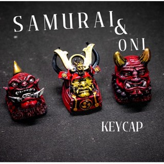 ส่งฟรี Artisan keycap Samurai