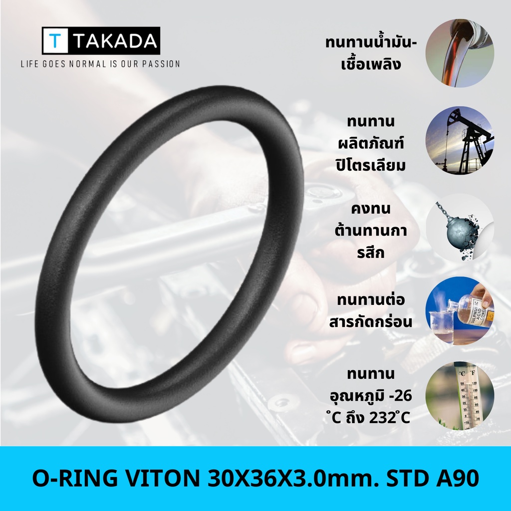 O-RING VITON 30X36X3.0mm. STD A90