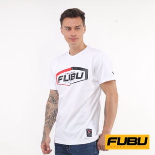 เสื้อผ้าผช☾✽(zhae)Fubu Round Neck Regular Fit FBT01A-2849 (White) __y เสื้อยืดสีพื้นS-5XL