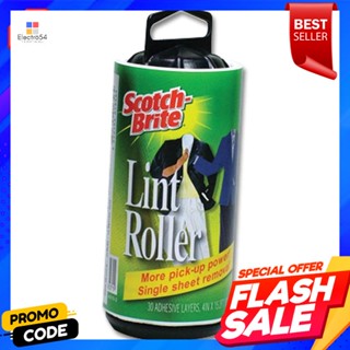 สก๊อตช์-ไบรต์ 3M ลูกกลิ้งขจัดฝุ่น รีฟิล 30 แผ่นScotch-Brite 3M Dust Removal Roller Refill 30 Sheets