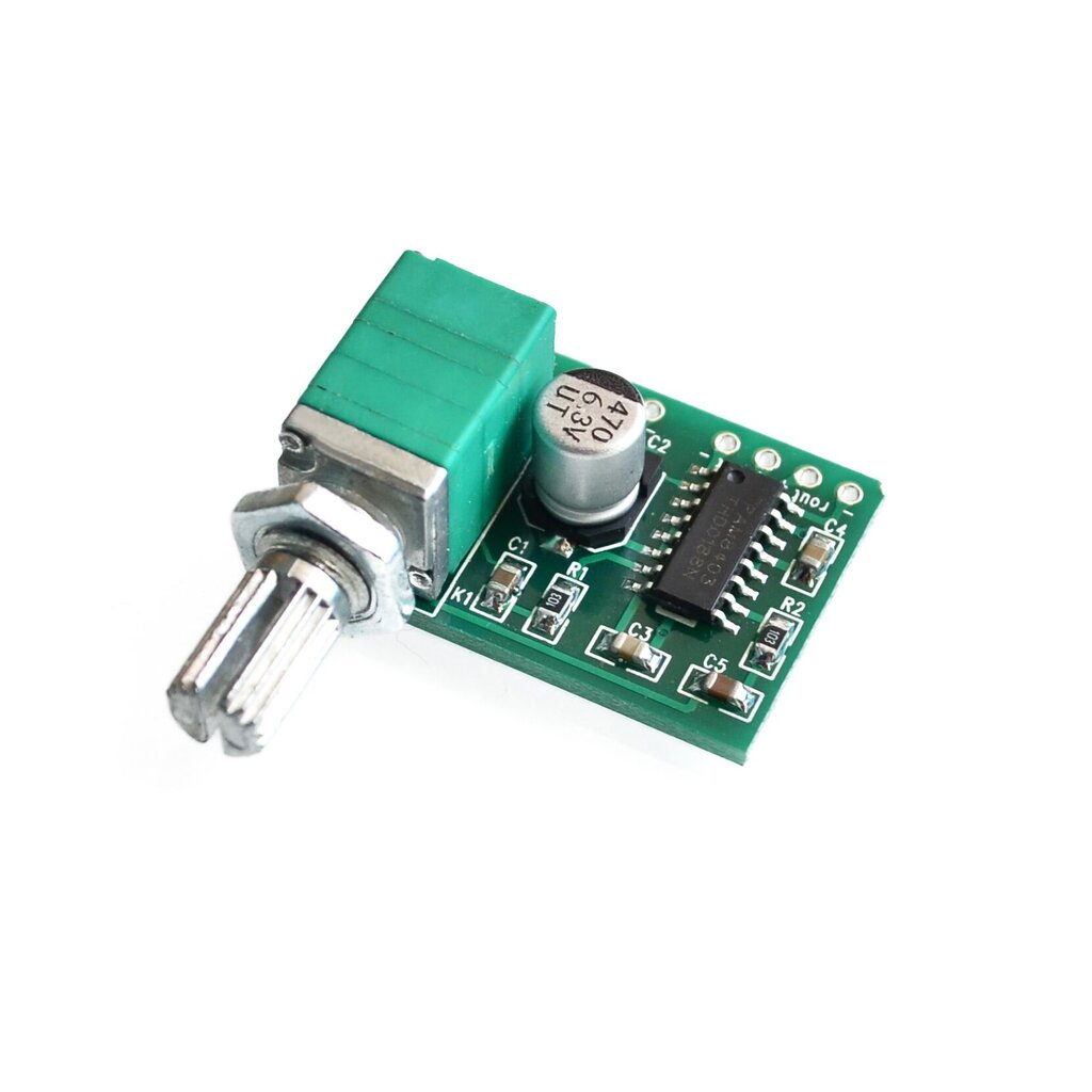 PAM8403 โมดูลขยายเสียง แบบสเตอริโอ 2x3W PAM8403 Power Amplifier Module D-Class with switch potentiometer Digital Ampl...