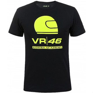 เสื้อยืดผ้าฝ้าย Sanc6 {พร้อมส่ง เสื้อยืดแขนสั้น พิมพ์ลายโลโก้ Valentino Rossi Vr46 Moto Gp Riders Academy พลัสไซซ์ พลัสไ