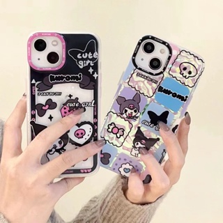 ✨ส่งเชือกเส้นเล็ก✨เคสไอโฟน14 Pro Max 13 12 11 เคส for iPhone 14พลัส การ์ตูน พกง่ายๆ การป้องกันการตก Case