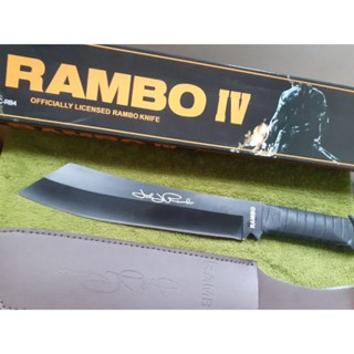 มีดพก แรมโบ้แท้ 100% อุปกรณ์ทำครัว《RAMBO》 อุปกรณ์เดินป่า ใช้ง่ายสบายสะดวก น้ำหนักดี