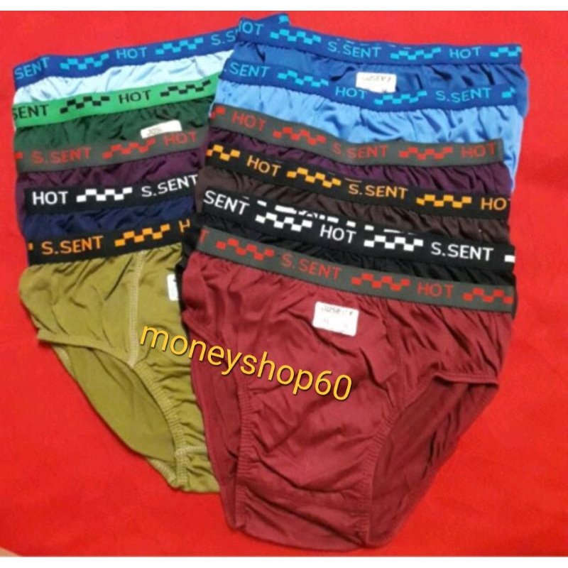 กางเกงในชาย ผ้า Cotton แท้ 100% F 26"-34", XL 35"-38"