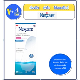 3M NEXCARE TEGADERM (A5) 10x25ซม. ฟิล์มปิดแผลกันน้ำ 1ชิ้น/ซอง